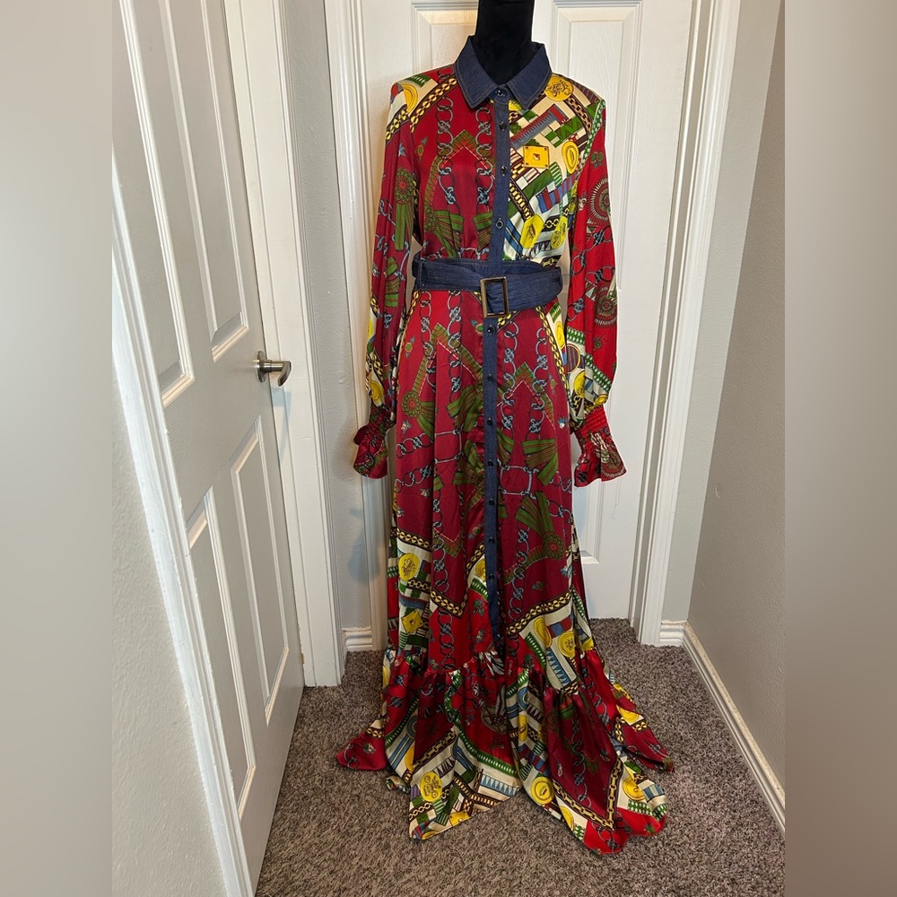 TOV Las Angeles maxi shirt dress, EU 44 L/XL